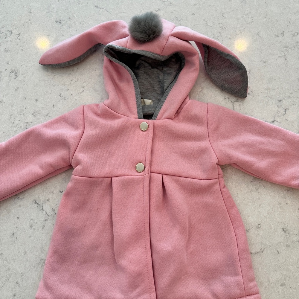 12-18 months pink peacoat